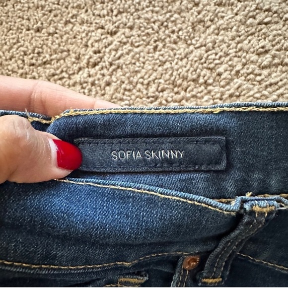 Lucky Brand Women's Sofia Skinny Mid Rise Dark Blue Jeans sz 8/29R - Picture 5 of 9